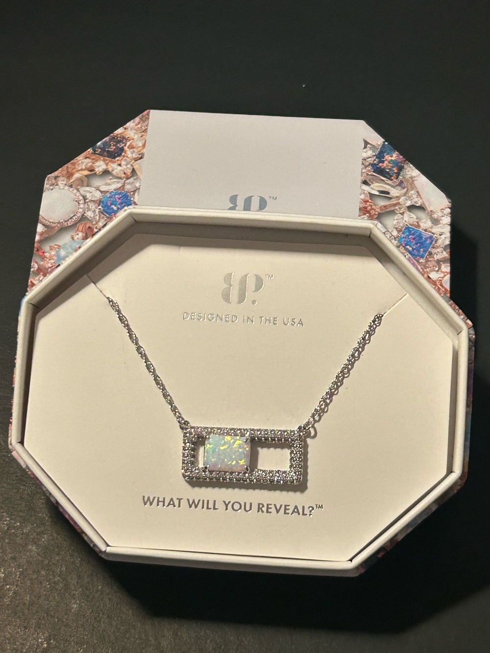 Your Spark, Remembered: Milky White Opal on Rhodium